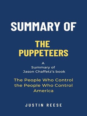 cover image of Summary of the Puppeteers by Jason Chaffetz